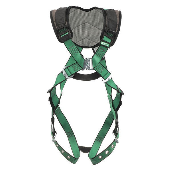 Safety Harness, Vest Style, Standard, Polyester, Green