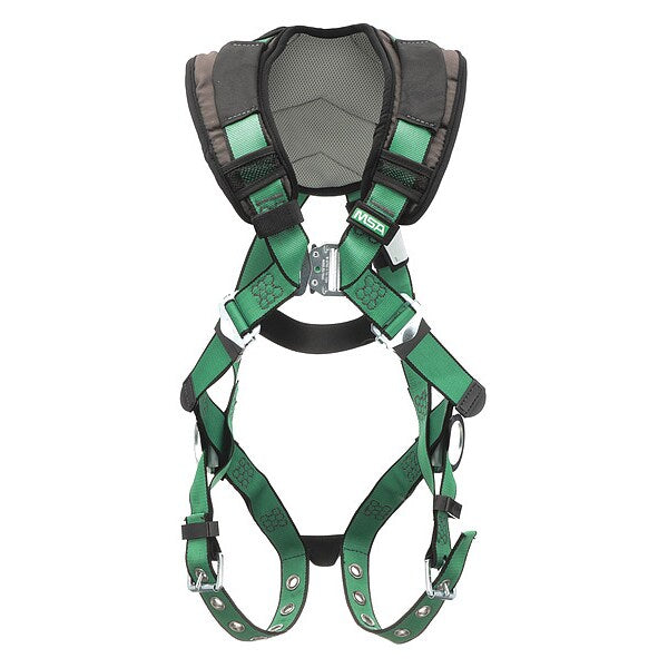 Safety Harness, Vest Style, XL, Polyester, Green
