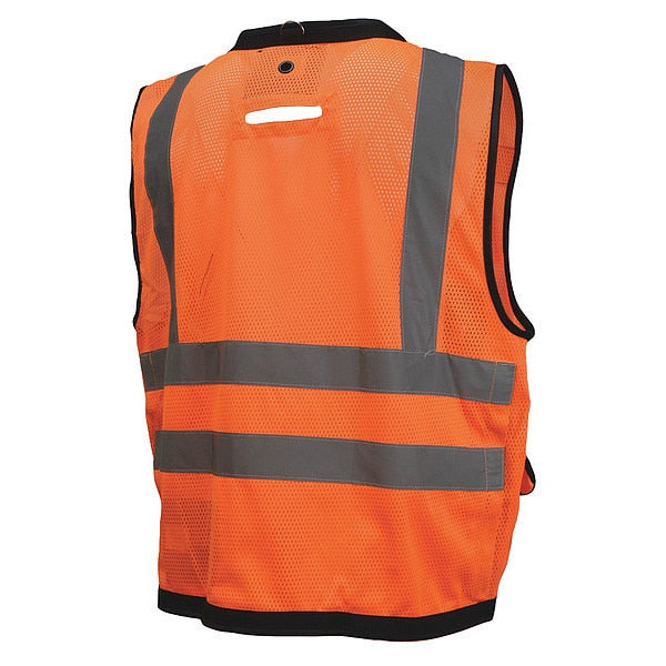 Safety Tether Vest, Heavy Duty, Green, 4X