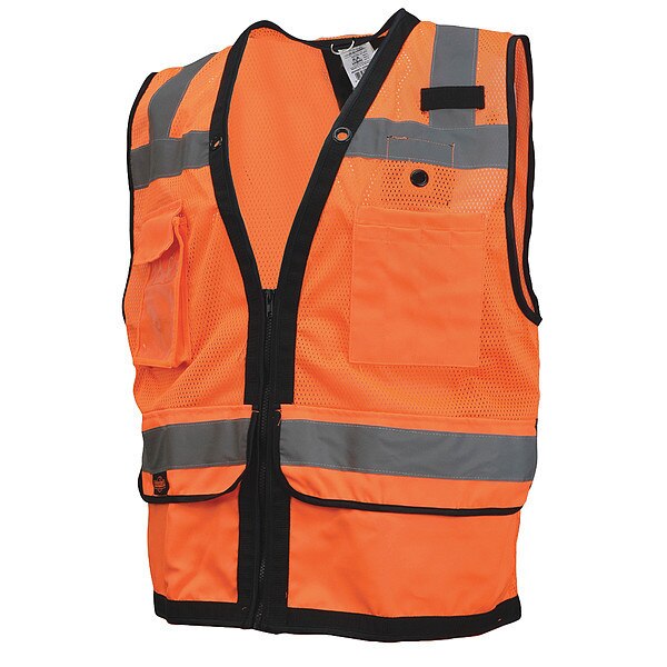 Safety Tether VestHeavy Duty, Orange, M