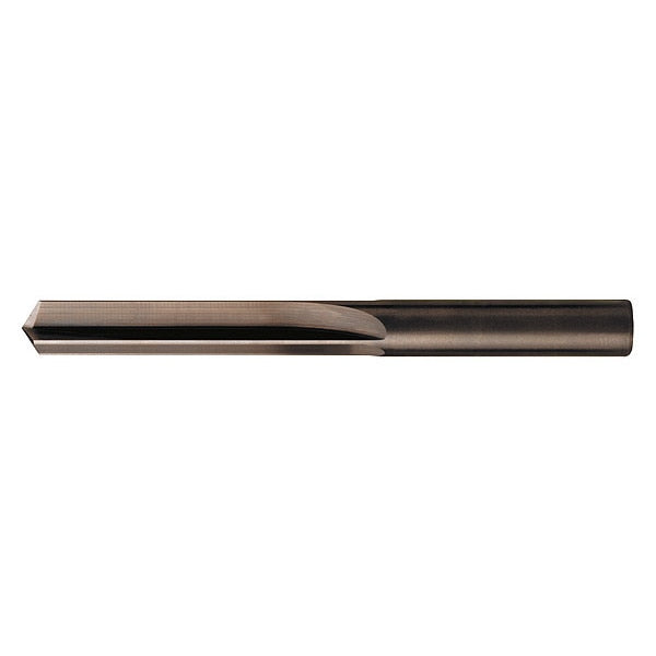 140Â° Straight Flute Stub Length Drill Cleveland 1766 Bright Carbide RHC 19/64