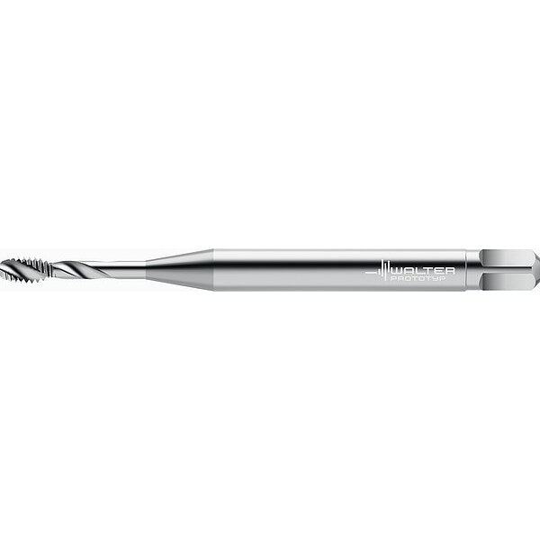 Spiral Flute Tap, #4-40, Modified Bottoming, 2 Flutes