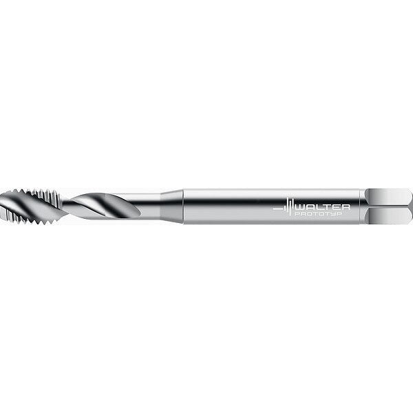 Spiral Flute Tap, #8-32, Modified Bottoming, 2 Flutes