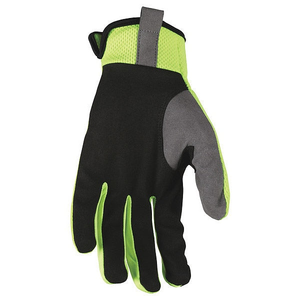 Mechanics Glove, L, Full Finger, PR