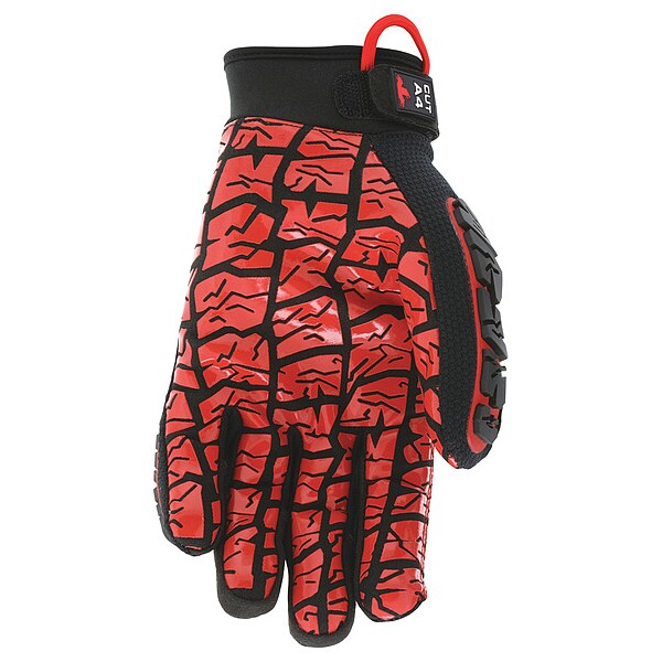 Impact Resistant Glove, M, Full Finger, PR