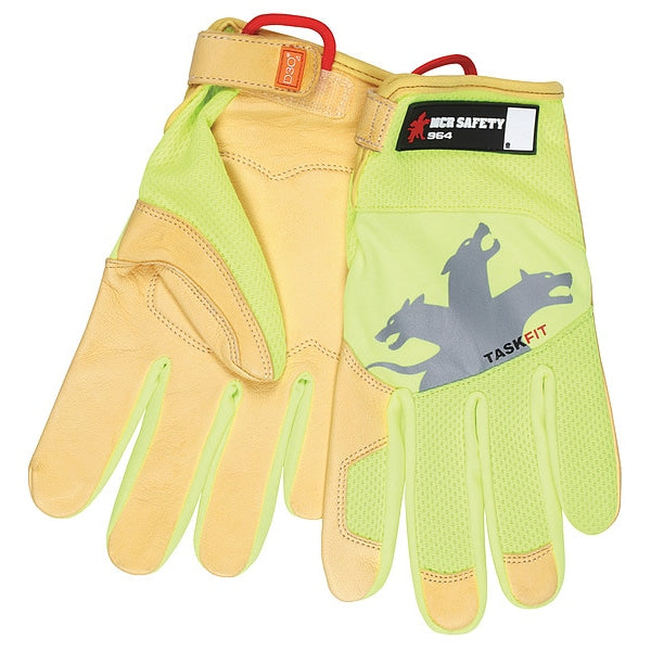 Mechanics Glove, L, Full Finger, PR