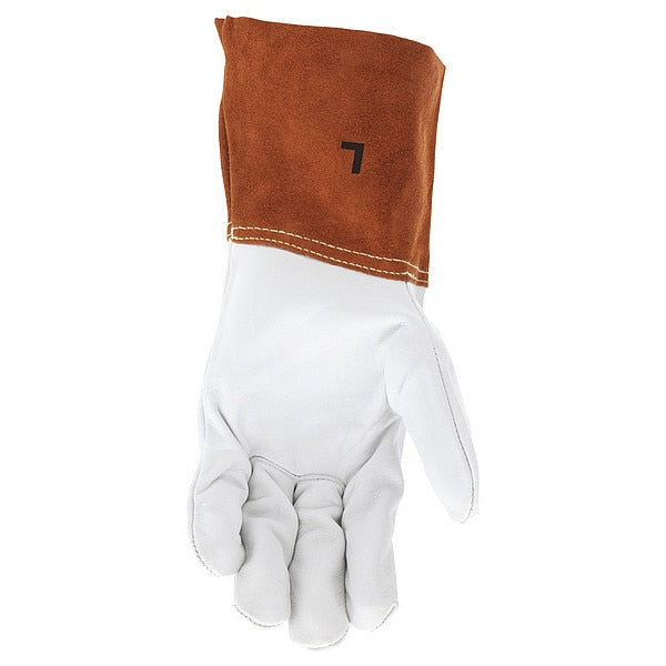 Welding Leather Glove, Gauntlet, XL, PK12