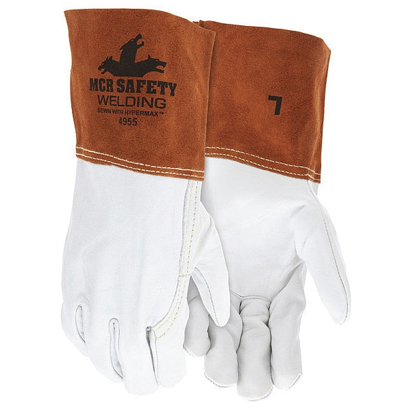 Welding Leather Glove, Gauntlet, XL, PK12