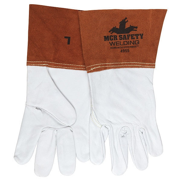 Welding Leather Glove, Gauntlet, XL, PK12