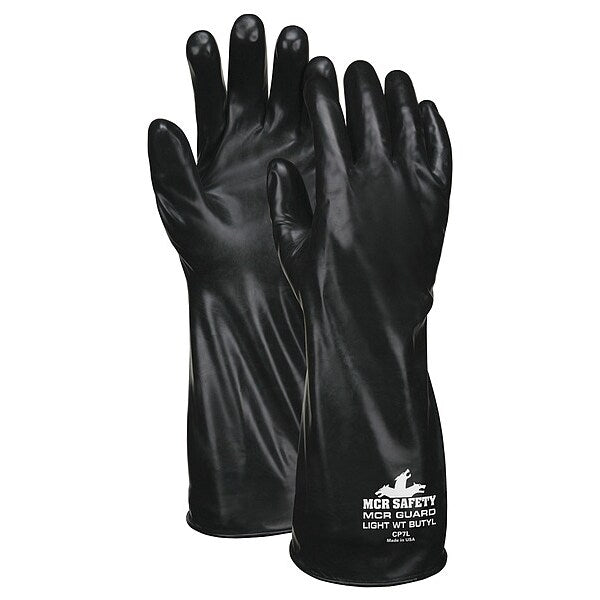 Chemical Resistant Glove, S, Black, PR