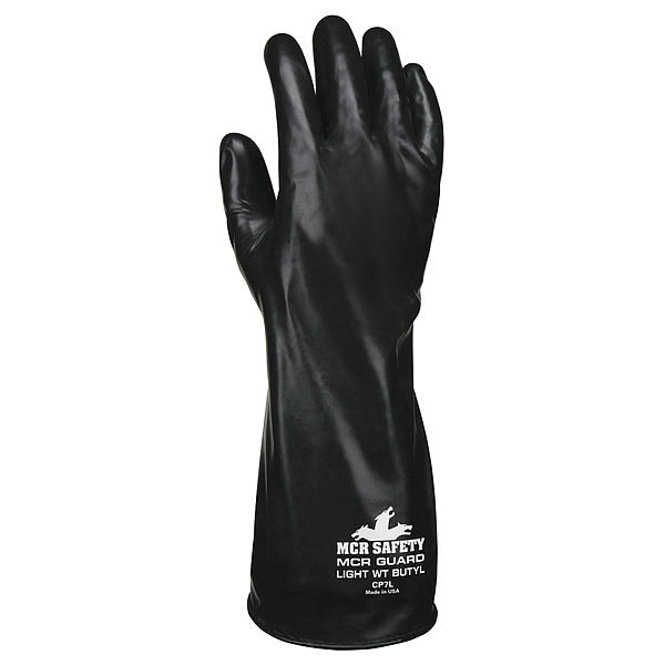 Chemical Resistant Glove, L, Black, PR