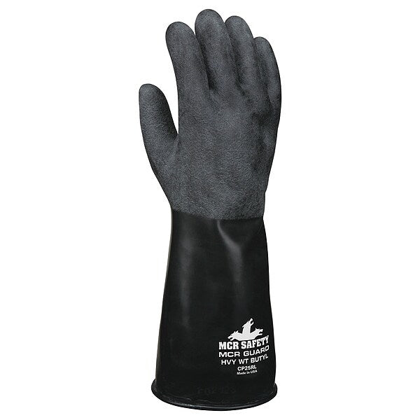 Chemical Resistant Glove, L, Black, PR