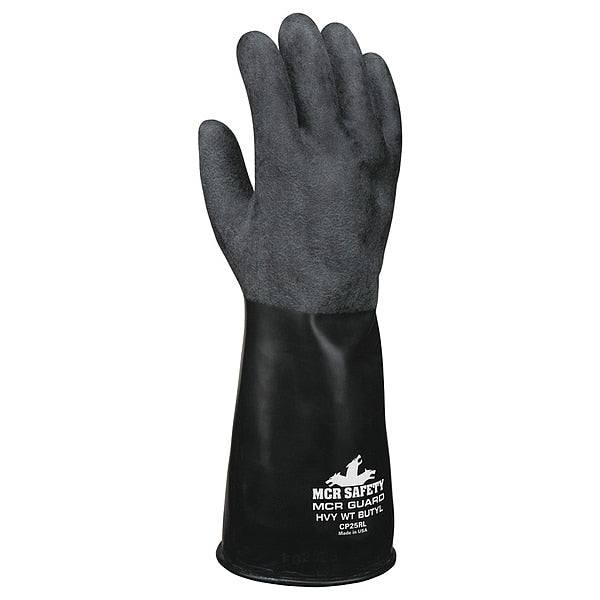 Chemical Resistant Glove, M, Black, PR