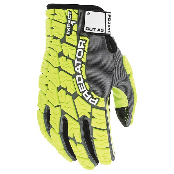 Impact Resistant Glove, M, Full Finger, PR