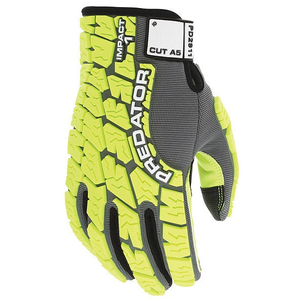 Impact Resistant Glove, XL, Full Finger, PR