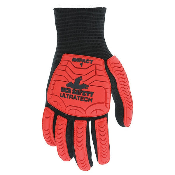 Coated Gloves, 2XL, knit Cuff, PK12