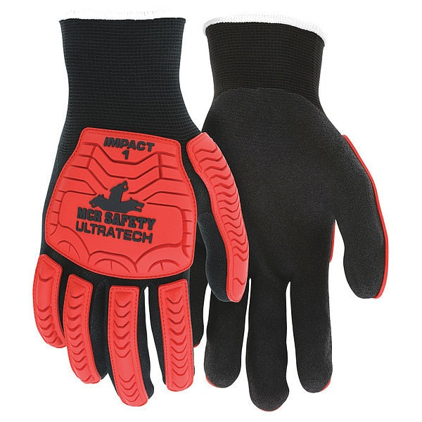 Coated Gloves, XL, knit Cuff, PK12