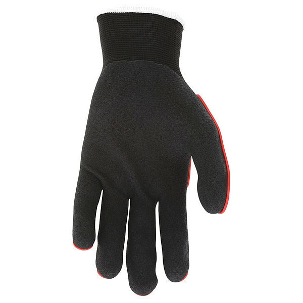 Coated Gloves, 2XL, knit Cuff, PK12