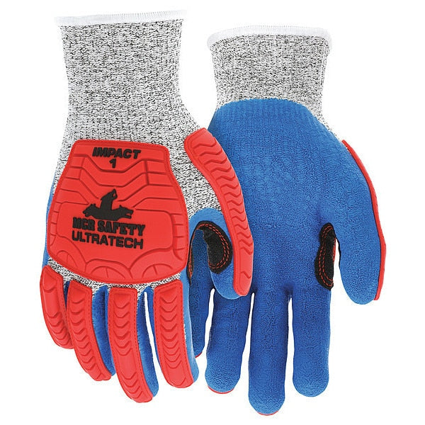 Coated Gloves, XL, knit Cuff, PK12
