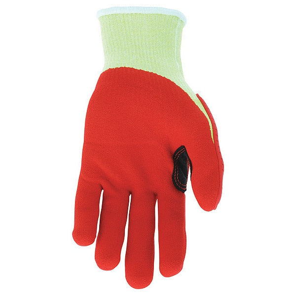 Coated Gloves, 2XL, knit Cuff, PK12