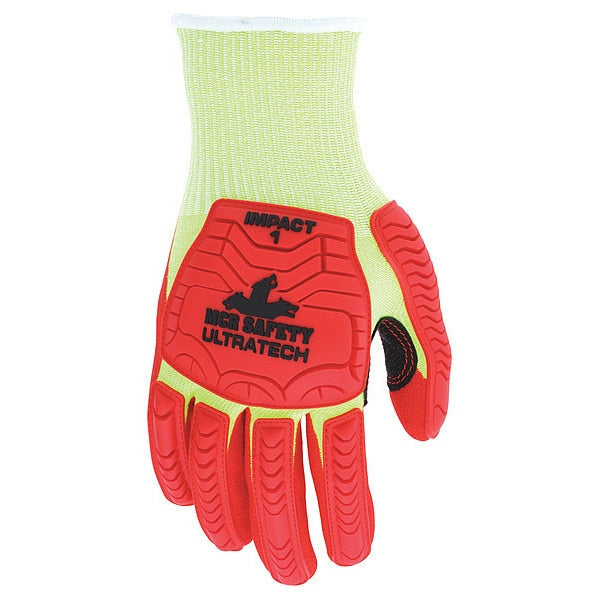 Coated Gloves, 2XL, knit Cuff, PK12