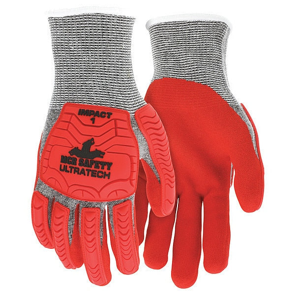 Coated Gloves, 2XL, knit Cuff, PK12