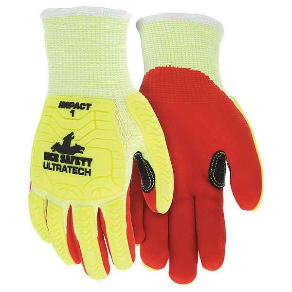 Coated Gloves, XL, knit Cuff, PK12