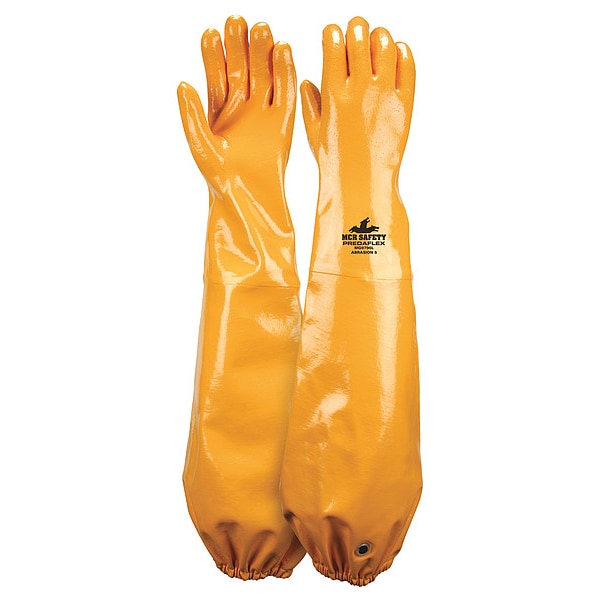 Chemical Resistant Glove, 2XL, Yellow, PR