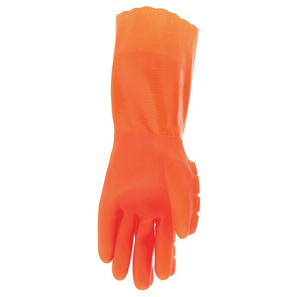 Chemical Resistant Glove, XL, Orange, PR