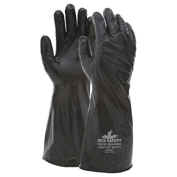 Chemical Resistant Glove, S, Black, PR