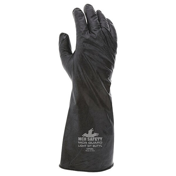 Chemical Resistant Glove, S, Black, PR