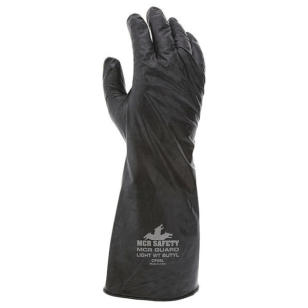 Chemical Resistant Glove, M, Black, PR