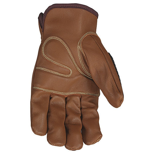 Leather Gloves, Brown, XL, PK12