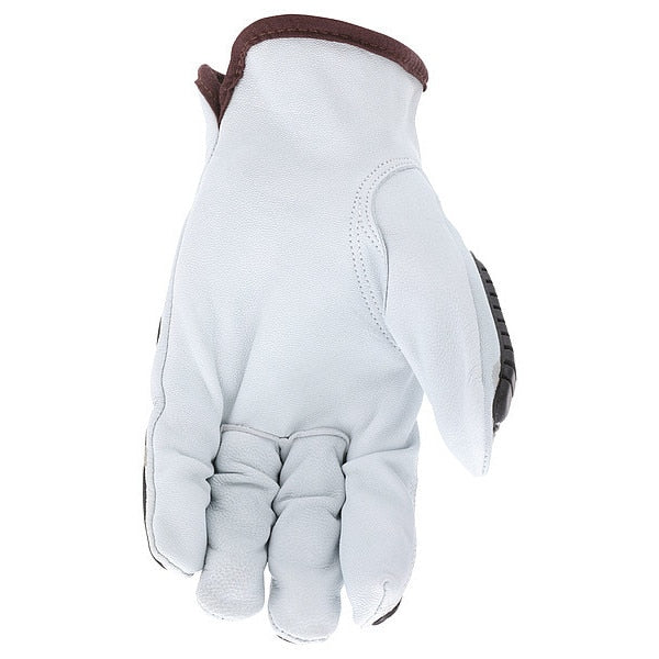Leather Gloves, WhiteXL, PK12