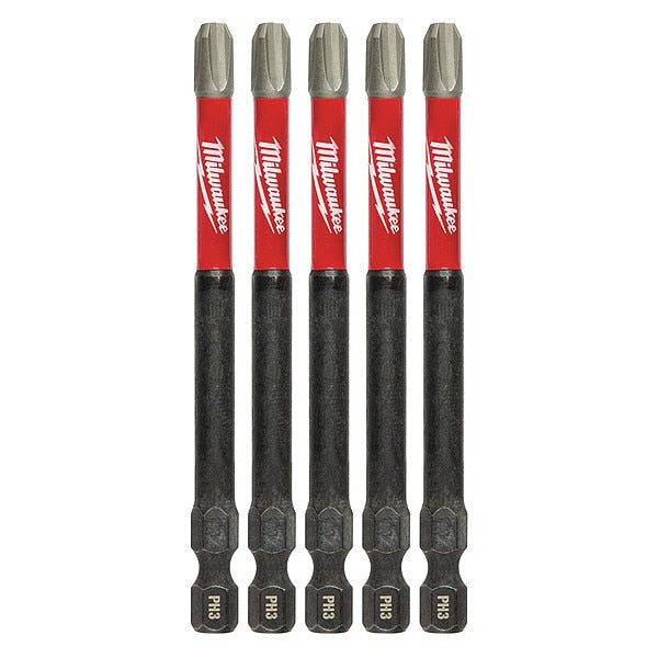 3-1/2 in. Phillips #3 SHOCKWAVE Impact Duty Power Bit (5 pk)