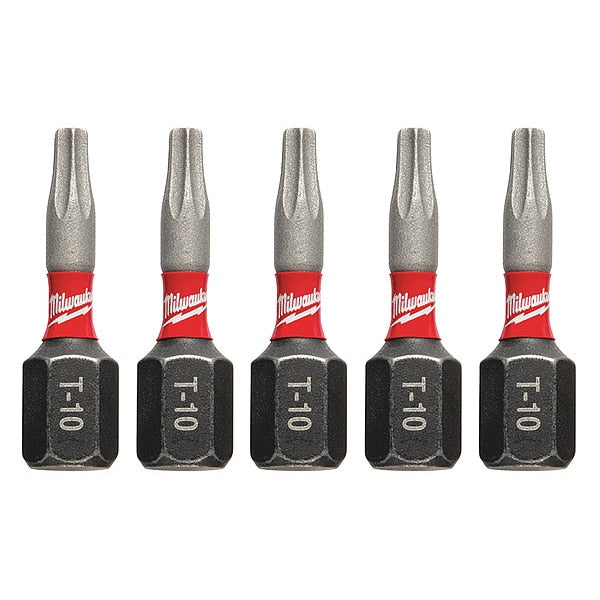 1 in. TORX T10 SHOCKWAVE Impact Duty Insert Bit (5 pk)