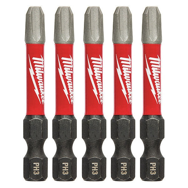 2 in. Phillips #3 SHOCKWAVE Impact Duty Power Bit (5 pk)