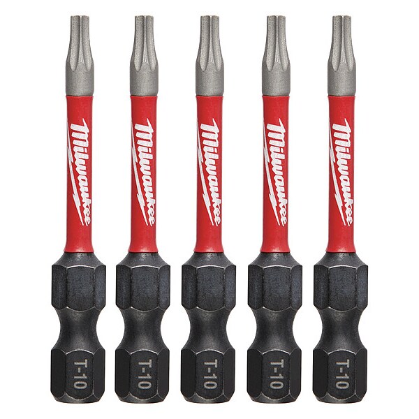 2 in. TORX T10 SHOCKWAVE Impact Duty Power Bit (5 pk)