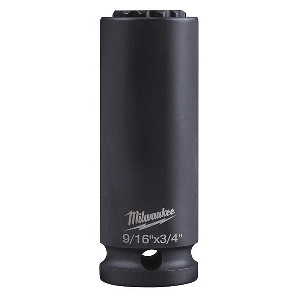 SHOCKWAVE Lineman's 12 Point 9/16 in. and 3/4 in. 2-in-1 Socket