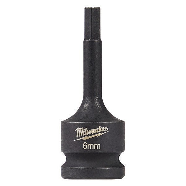 SHOCKWAVE Lineman's 1/2 in. Drive 6mm Hex Bit Socket