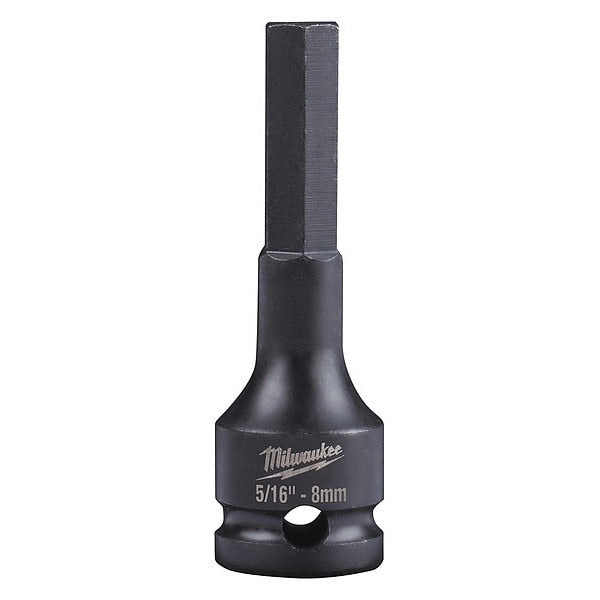 SHOCKWAVE Lineman's 3/8 in. Drive 5/16 in. - 8mm Hex Bit Socket