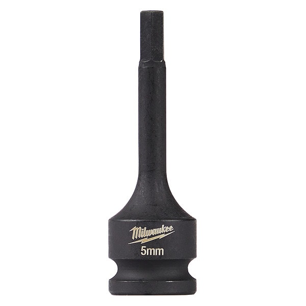 SHOCKWAVE Lineman's 3/8 in. Drive 5mm Hex Bit Socket