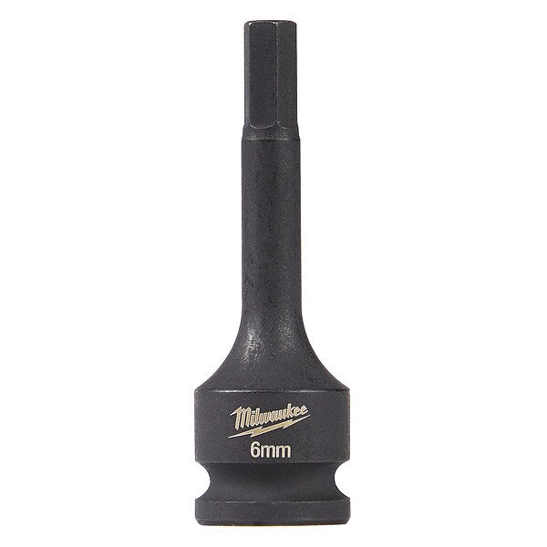 SHOCKWAVE Lineman's 1/2 in. Drive 6mm Hex Bit Socket