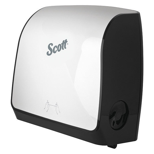 Slimroll Manual Towel Dispenser, White, for Scott Orange Core Towels, 12.65