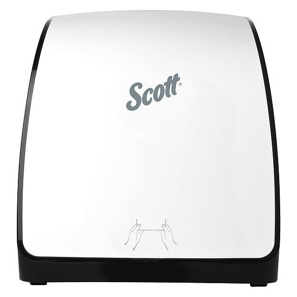 Slimroll Manual Towel Dispenser, White, for Scott Orange Core Towels, 12.65
