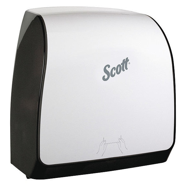 Slimroll Manual Towel Dispenser, White, for Scott Orange Core Towels, 12.65