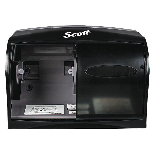 Single Roll Toilet Paper Dispenser (09604), Black, 11.0