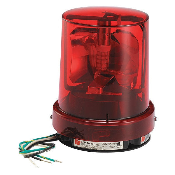 Warning Light, Red, LED, 5-1/8