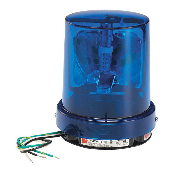 Warning Light, Blue, LED, 5-1/8