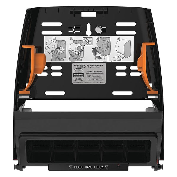 Electronic Slimroll Towel Dispenser, White, for Scott Orange Core Towels, 11.8